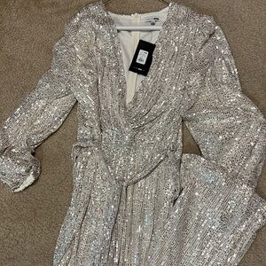 Fashion nova sequin jumpsuit